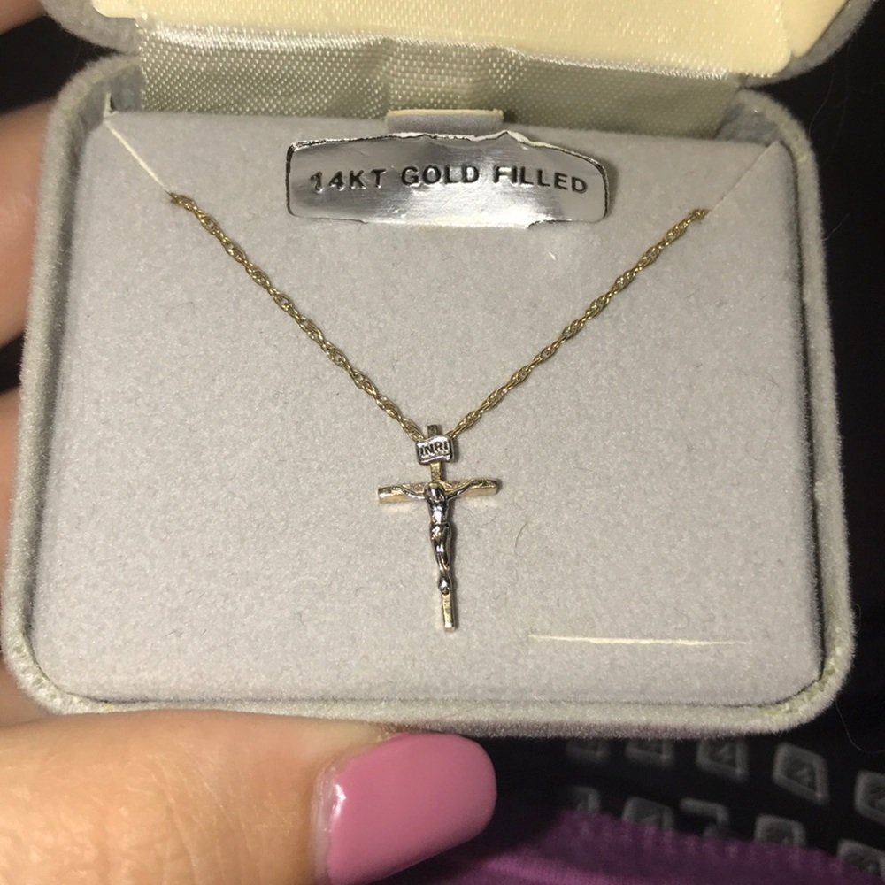 Gold Jesus Cross
